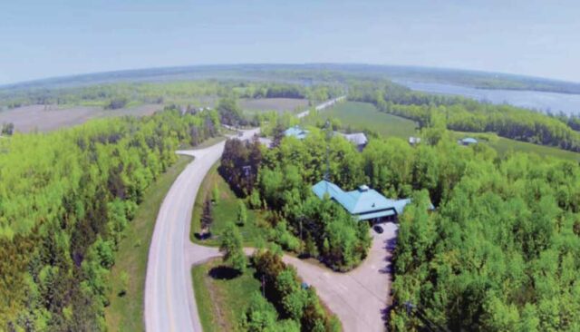 Aerial view of the Outdoor Education Centre
